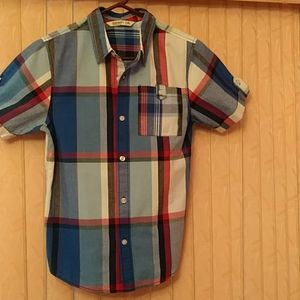 Old Navy boys casual shirt multy color pattern